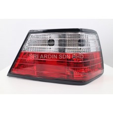 Mercedes E Class W124 Red Clear Crystal Tail Lamp